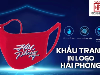 Khẩu trang in logo "Hải Phòng" | Đỏ thắm, rực rỡ thành phố hoa phượng